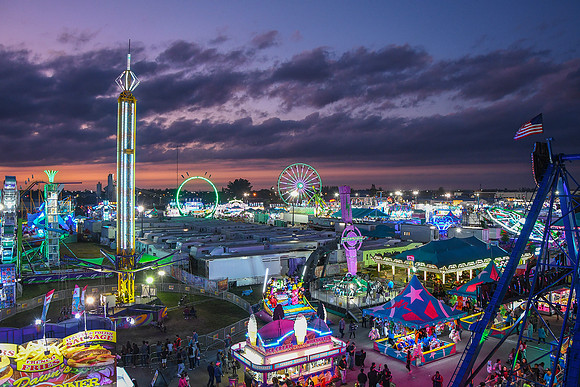Fair rides at night