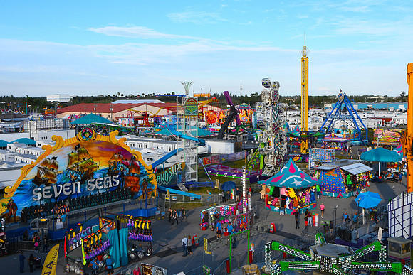 Fair rides during day